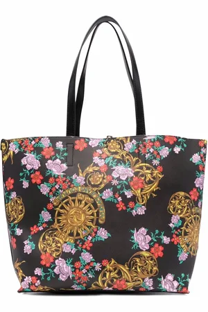 VERSACE Floral-print tote bag