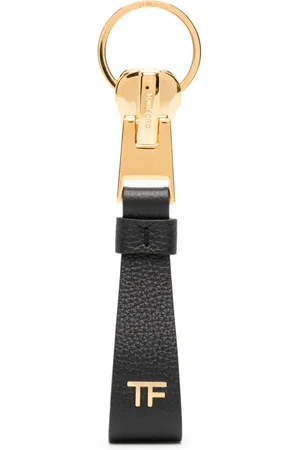 Tom Ford Monogram-print leather keyring