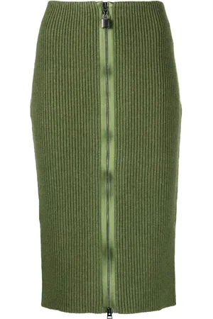 Tom Ford Ribbed zip-up pencil skirt
