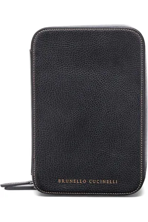 Brunello Cucinelli Logo-print glasses case