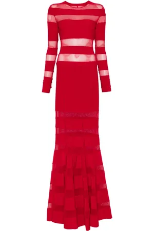 Norma Kamali Spliced fishtail gown