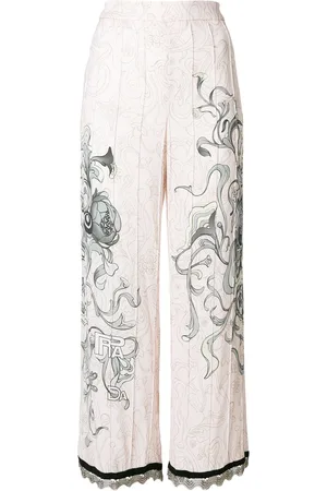 Prada Floral sketch trousers