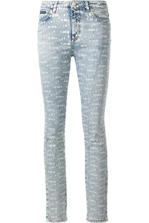 Philipp Plein Logo print skinny jeans