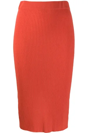 Cashmere In Love Ribbed knitted skirt
