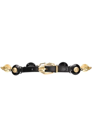 VERSACE 1990s Medusa-motif geometric belt