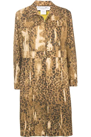 Dior Pre-owned leopard print coat