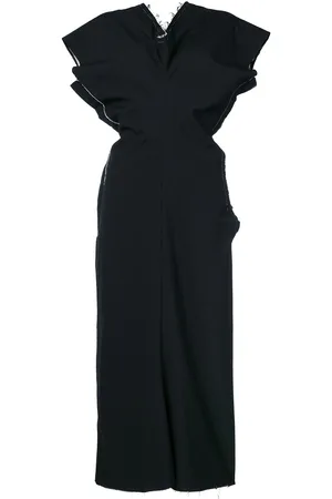 Comme des Garçons Raw edge peplum dress