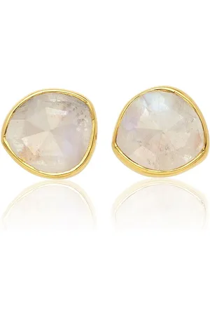 Monica Vinader Siren Stud Moonstone earrings