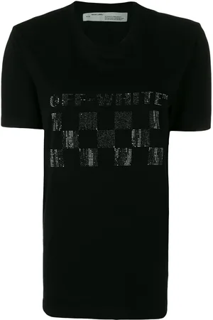 OFF-WHITE Embellished logo print T-shirt