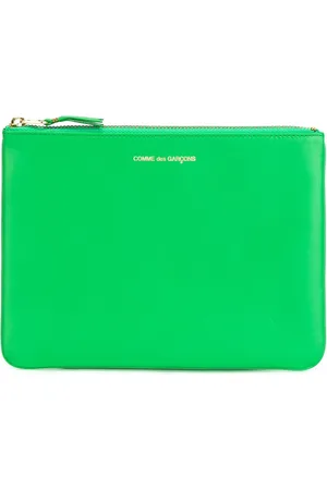 Comme des Garçons Logo-print leather pouch