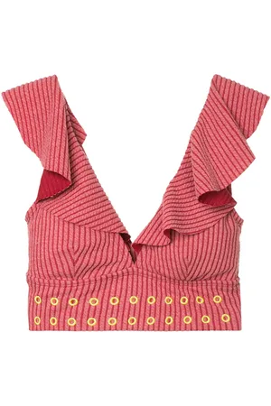 Duskii Sunrise ruffled bikini top