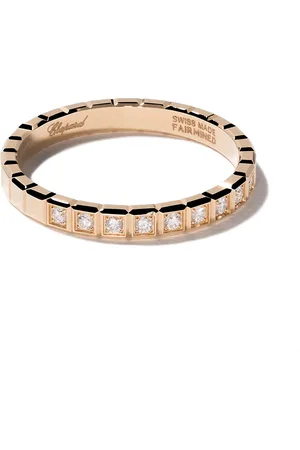 Chopard 18kt yellow Ice Cube diamond ring
