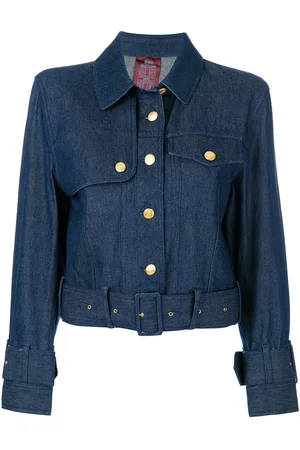 John Galliano Belted denim jacket