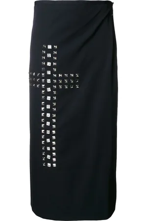 Comme des Garçons Studded cross wrap skirt