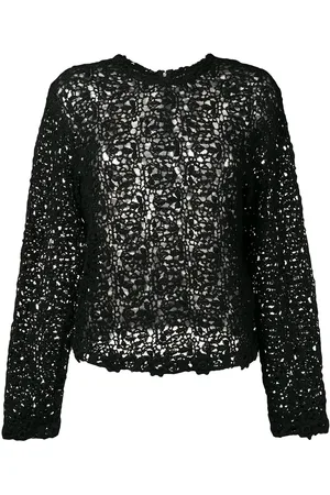 Comme des Garçons Crochet long sleeved blouse