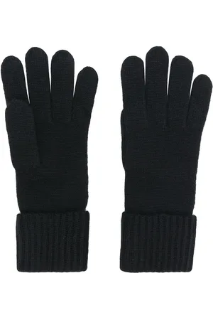 N.PEAL Cashmere ribbed gloves