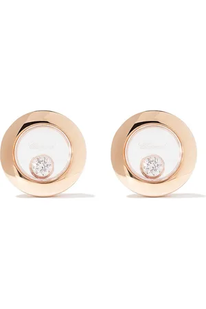 Chopard 18kt rose gold Happy Diamonds Icons ear pins