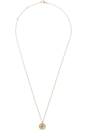 David Yurman 18kt yellow Cable Collectibles Evil Eye sapphire and diamond necklace