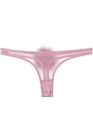 Gilda & Pearl Diana georgette pompom thong
