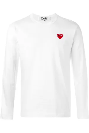 Comme des Garçons Heart patch long-sleeved T-shirt