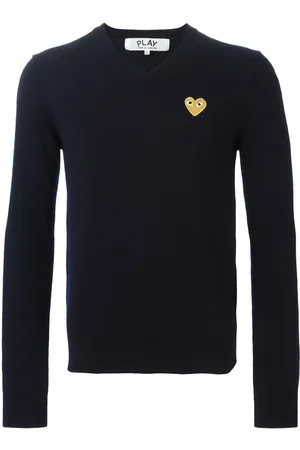 Comme des Garçons Embroidered heart sweater