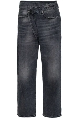 R13 Leyton crossover-front jeans