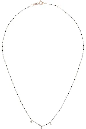 GIGI CLOZEAU 18kt diamond-detail beaded necklace