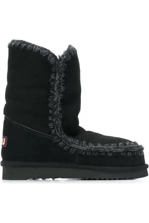 Mou Woven detail boots