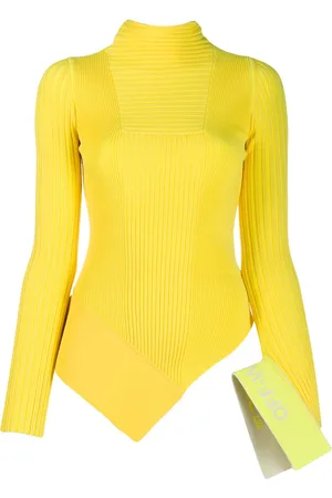 OFF-WHITE Asymmetric knitted top