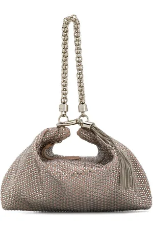 Jimmy Choo Callie crystal-embellished clutch bag