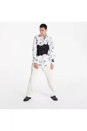 Comme des Garçons Muži Košile - X Christian Marclay Printed Shirt White