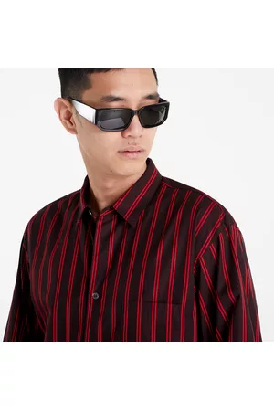 Comme des Garçons Muži Košile - Yarn Dyed Stripe Shirt Black