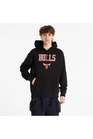 New Era Muži Mikiny s kapucí - Chicago Bulls NBA Team Logo Pullover Hoodie Black/ Front Door Red
