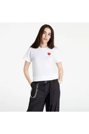 Comme des Garçons Ženy S krátkým rukávem - Short Sleeve Knit T-Shirt White