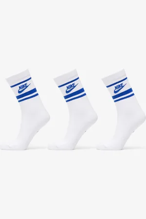 Nike Ponožky Sportwear Everyday Essential Crew Socks 3-Pack White/ Game Royal L