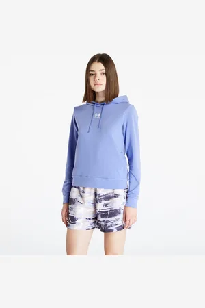 Under Armour Mikina Rival Terry Hoodie Baja Blue/ White L