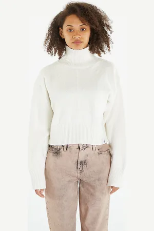 Calvin Klein Svetr Jeans Boucle High Neck Sweater L