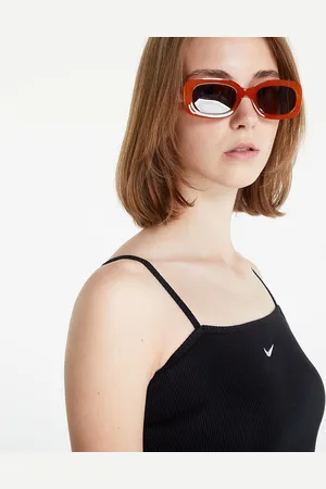 Nike Top Sportswear Essential Ribbed Crop Top Black/ White L