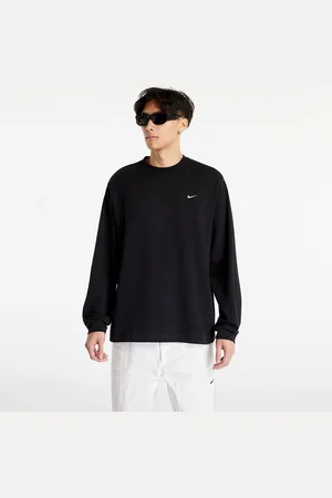 Nike Tričko Solo Swoosh Unisex Long-Sleeve Top Black/ White L