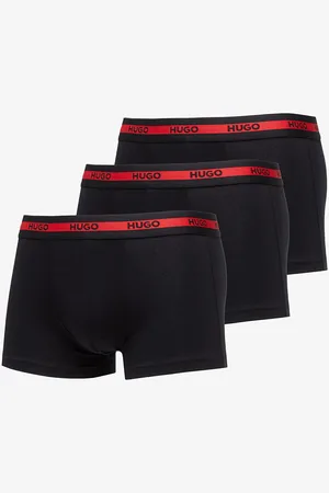 HUGO BOSS Boxerky Logo-Waistband Stretch Trunks 3-Pack M