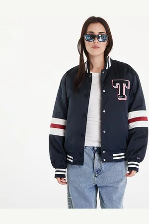 Tommy Hilfiger Bomber Tommy Jeans Satin Letterman Bomber Jacket XL