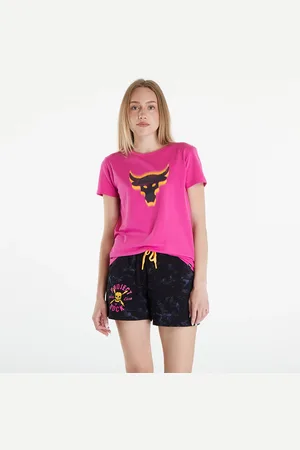 Under Armour Tričko Project Rock W Underground Core T Astro Pink/ Black L
