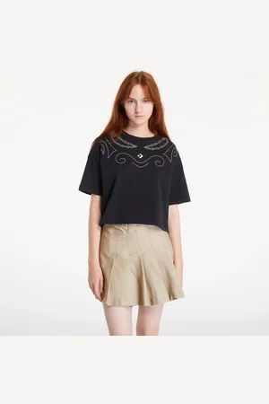Converse Tričko Proud To Be Oversized Cropped T-Shirt Black XL