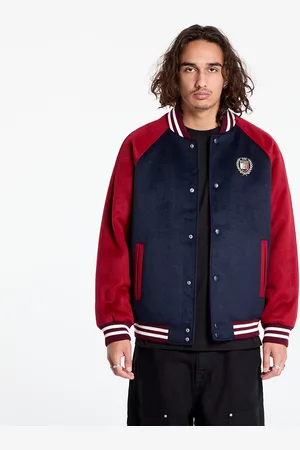 Tommy Hilfiger Bomber Tommy Jeans Wool Blend Crest Bomber Dark Night Navy/ Regatta Red M