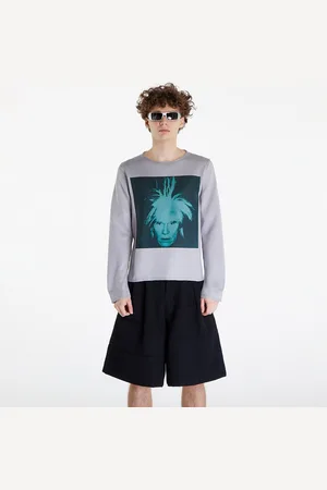 Comme des Garçons Svetr Sweater Grey/ Green L