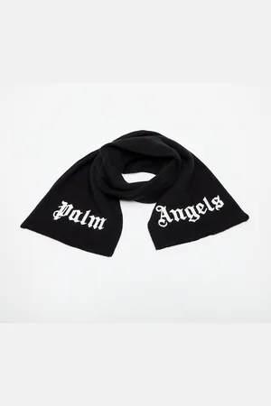 Palm Angels Šála Logo Knit Scarf Black/ White Universal