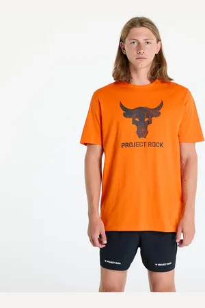 Under Armour Tričko Project Rock Payoff Graphc SS Team Orange/ Black L