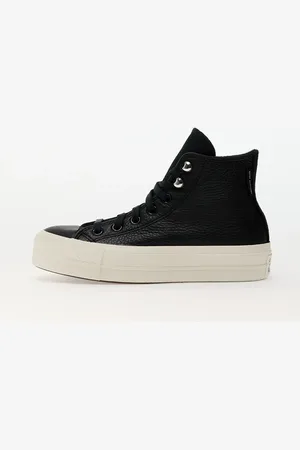 Converse Tenisky Chuck Taylor All Star Lift Platform Water Repellent Leather Black/ Black/ Egret EUR 36