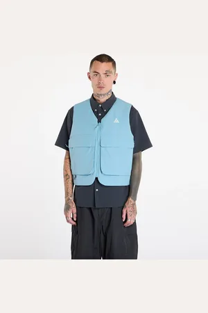 Nike Vesta ACG "Skull Peak" PrimaLoft® Reversible Vest UNISEX Denim Turquoise/ Armory Navy/ Summit White L