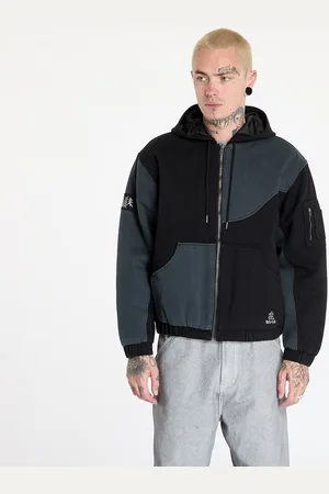 DIME Bunda Panel Denim Hooded Bomber UNISEX L